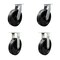 Service Caster 12'' Extra Heavy Duty Phenolic Wheel Caster Set 2 Swivel Locks 2 Rigid, 4PK CRAN-SCC-KP92S1230-PHR-BSL-2-R-2 - alternate 1